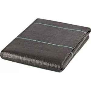 Mipatex 2mx15m 125 GSM HDPE Black Sheet Mat for Garden Weed Control Barrier