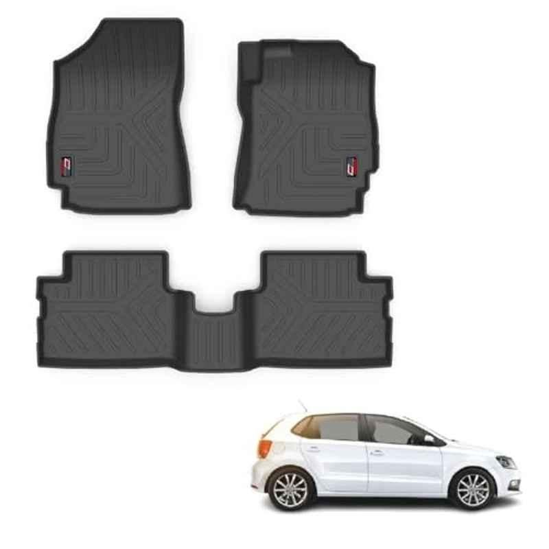 Kozdiko Thermoplastic Polyolefins 3D Life Long Car Floor Mat Set for Volkswagen Polo Exquisite