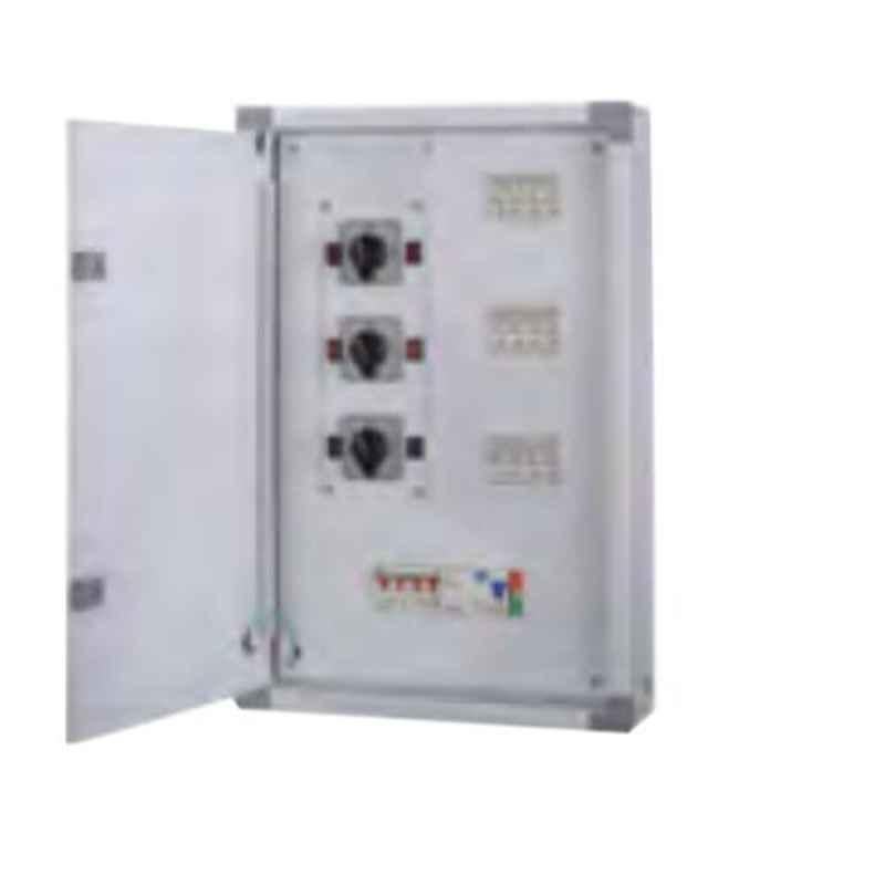 V-Guard GRVE01 4 Ways 40A Double Door Phase Selector Vertical Distribution Board with Rotary Switch & Duly Wired, 1501996