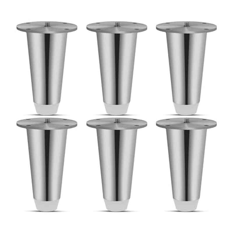 Plantex Sofa Legs/Sofa Stands for Legs/Legs for Furniture/Set of 6 Pcs of Sofa Legs Chrome