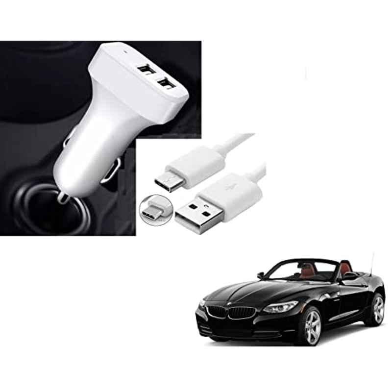 Kozdiko 5.1A 2 USB Fast Car Charger with C-Type Cable for BMW Z4