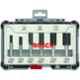 Bosch 6 Pcs Carbide Black & Grey Router Bit Set, 2607017466