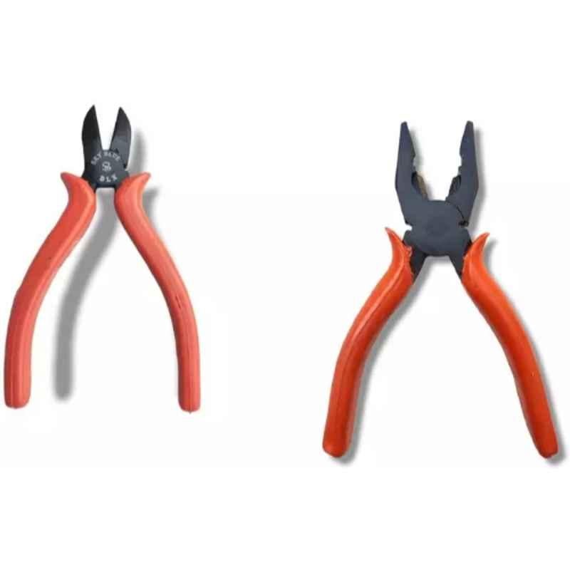 Sky Blue 2 Pcs 7.8 inch Lineman Plier Combo, SBE_PLIER_COMBO_MOD_00693