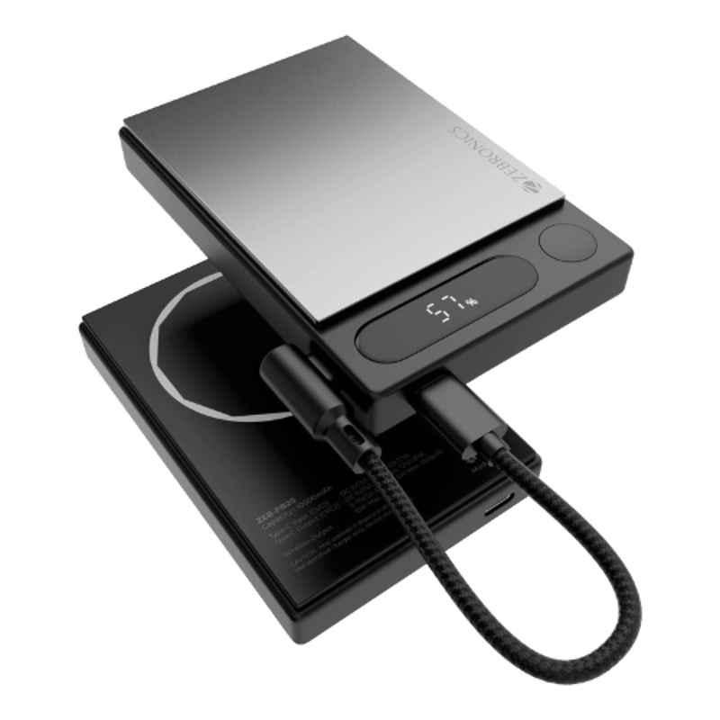 Zebronics EnergiSafe 10R4 10000mAh Black & Silver Power Bank