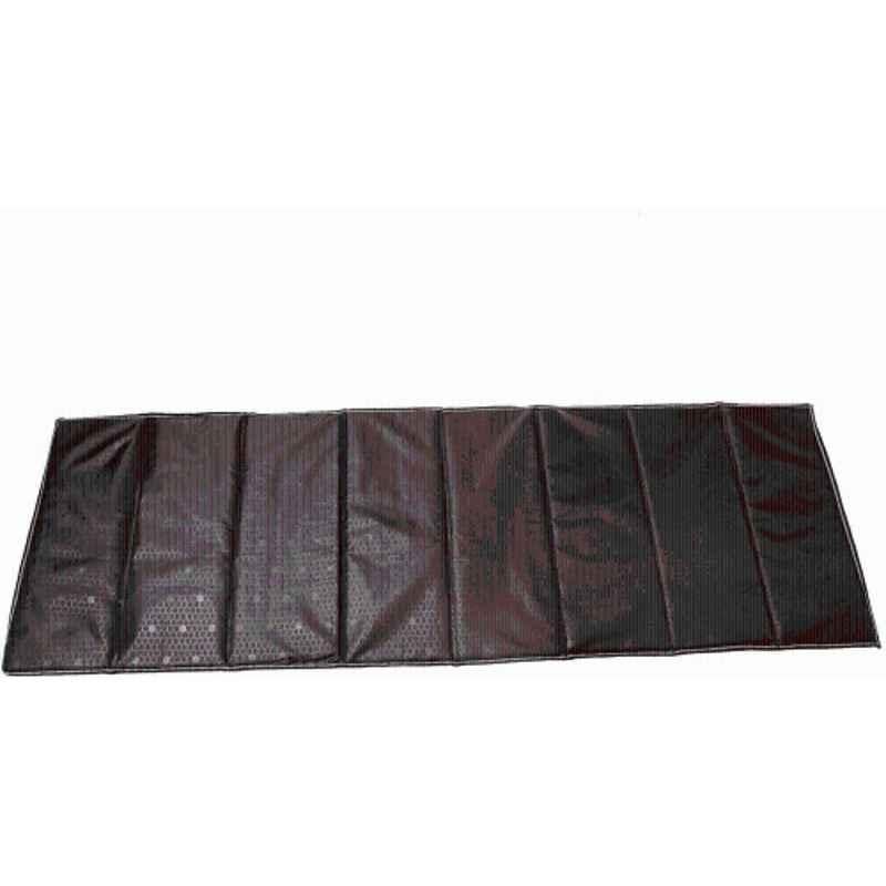 QUIT-X 18mm Foam Black Extra Thick High Density Folder Comfort Yoga Mat with Carrying Case