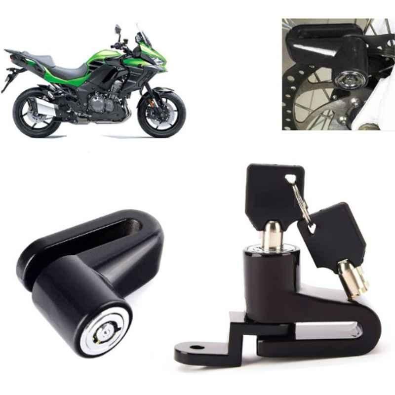 Auto Pearl Steel Black Heavy Duty Anti-Theft Disc Brake Lock for Versys 1000, Lock_419
