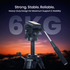Simpex VCT 880 Plus Plastic Black Tripod with Bag for DSLR Camera