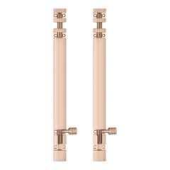 Atom 10 inch Aluminium Rose Gold Finish Heavy Duty Joint-Less Tower Bolt, TB002-RG-10 inch-102 (Pack of 2)