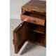 Angel Furniture 99x47x75cm Honey Glossy Finish Solid Sheesham Wood Two Drawer Storage Cabinet, AF-192
