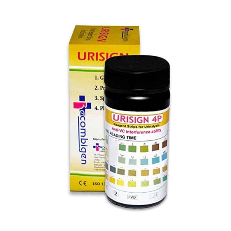 Urisign 50 Pcs 4 Parameter Urine Test Strip Box for Glucose, Protein, Specific Gravity & PH
