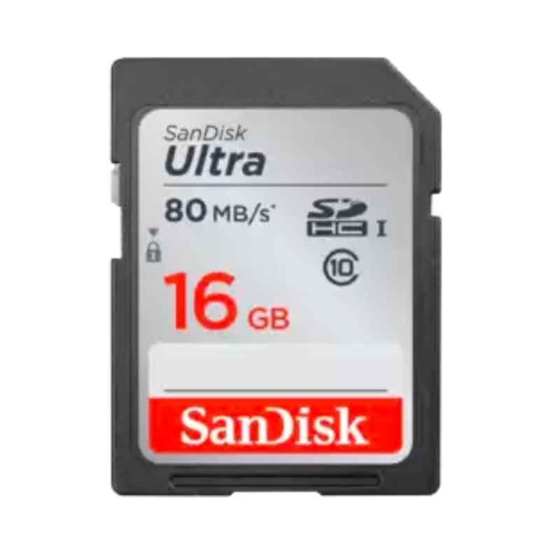 Sandisk Ultra 16GB SDHC Memory Card, SDSDUNC-016G-GN6IN