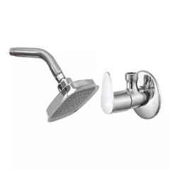 Fastgear 2 Pcs Fusion Stainless Steel Silver Chrome Finish Bathroom Faucet Set, FG2237