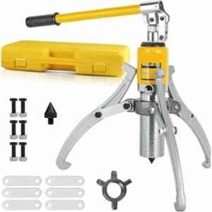 Hartley 20 Ton Steel Yellow Hydraulic Gear Puller with Hand Pump & Case, NS YL-20T