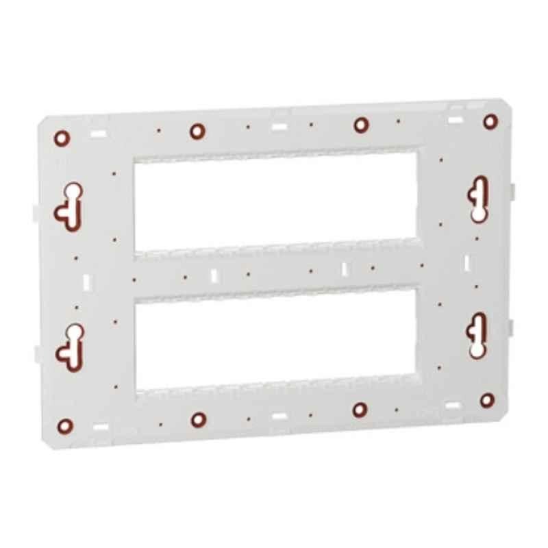 Schneider Electric Unica Pure 2x6 Module White Fixing Frame, UNPGP12M
