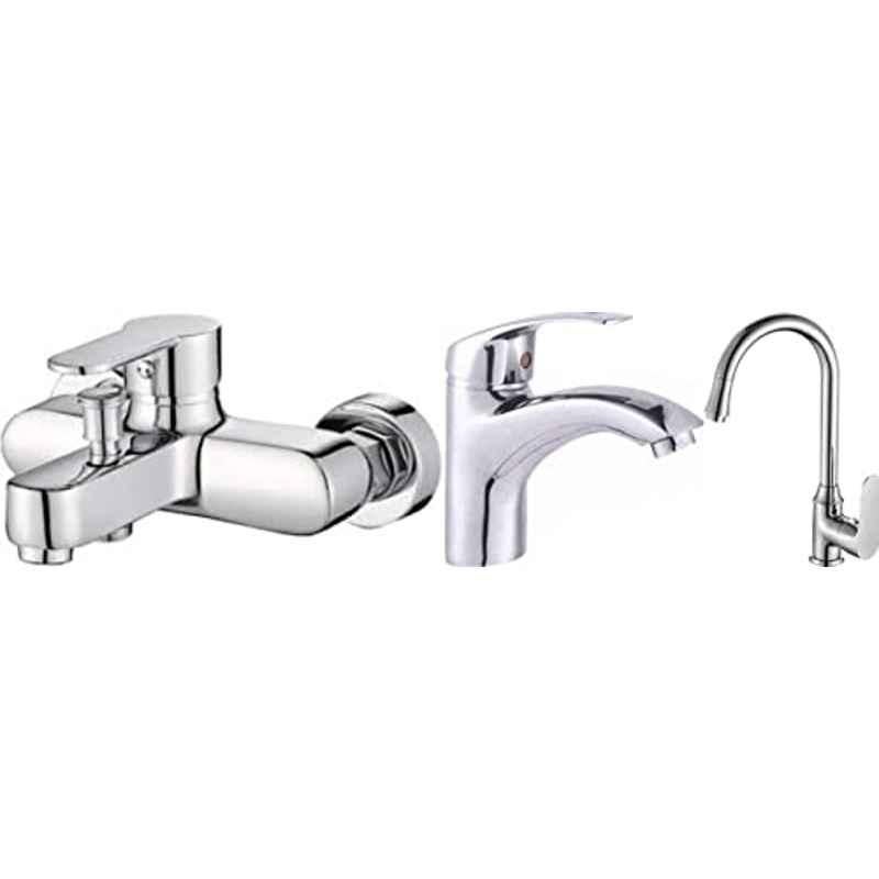 Abbasali 3Pcs Shower Mixer with Hand Shower Set