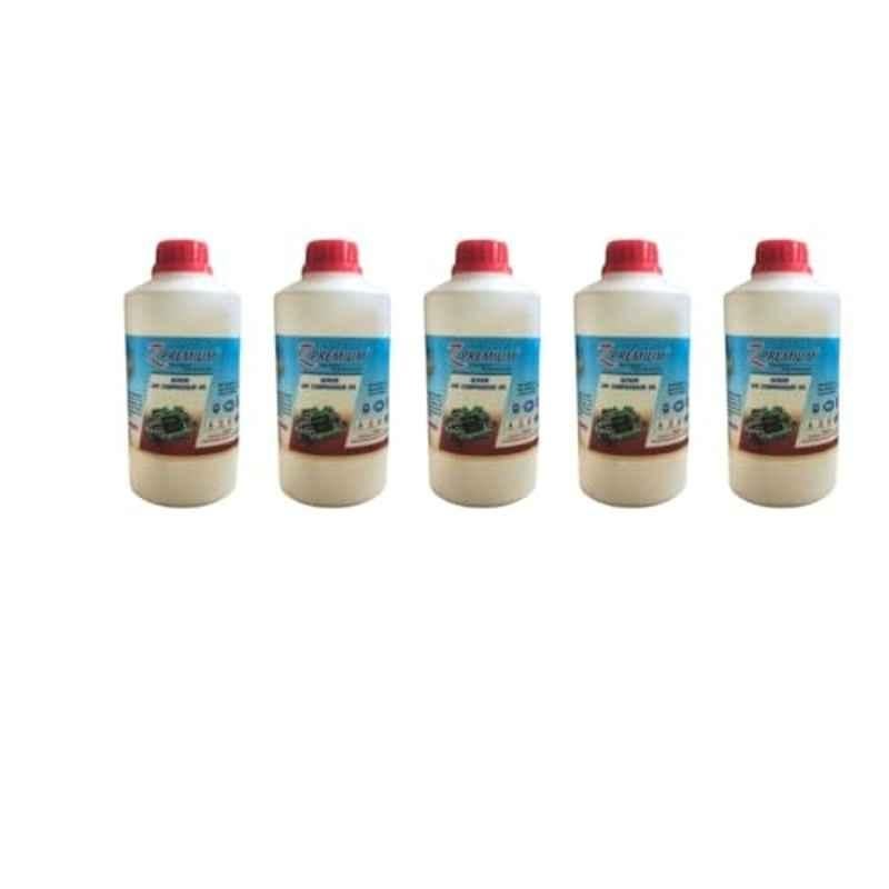 Z Premium 1 Litre Screw Air Compressor Oil (Pack of 5)