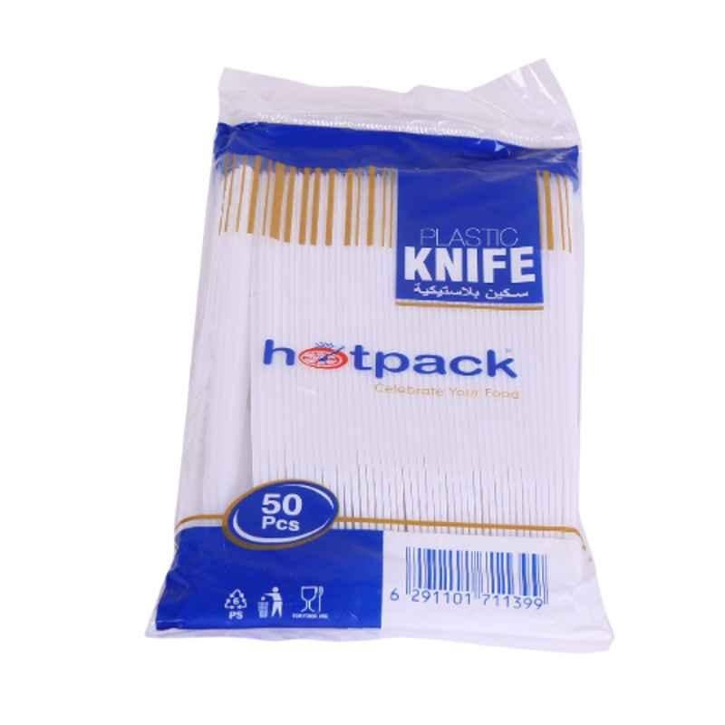 Hotpack 50Pcs Plastic Knife Set, PK