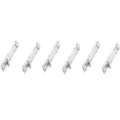 Senkiddpro 120mm Stainless Steel Chrome Finish Push to Close Tower Bolt (Pack of 6)