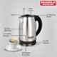 Maharaja Whiteline Viva Excel 1500W 1.8L Stainless Steel Electric Kettle, EK-109