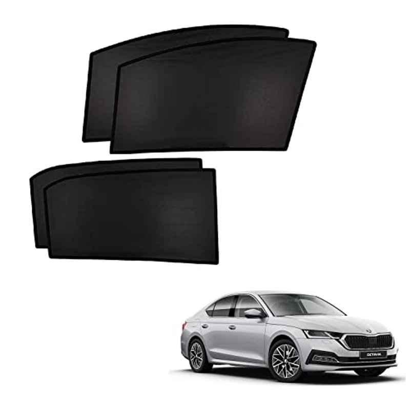 Kozdiko 4 Pcs Non Magnetic Fix Car Sun Shade Set for Skoda New Octavia 2022