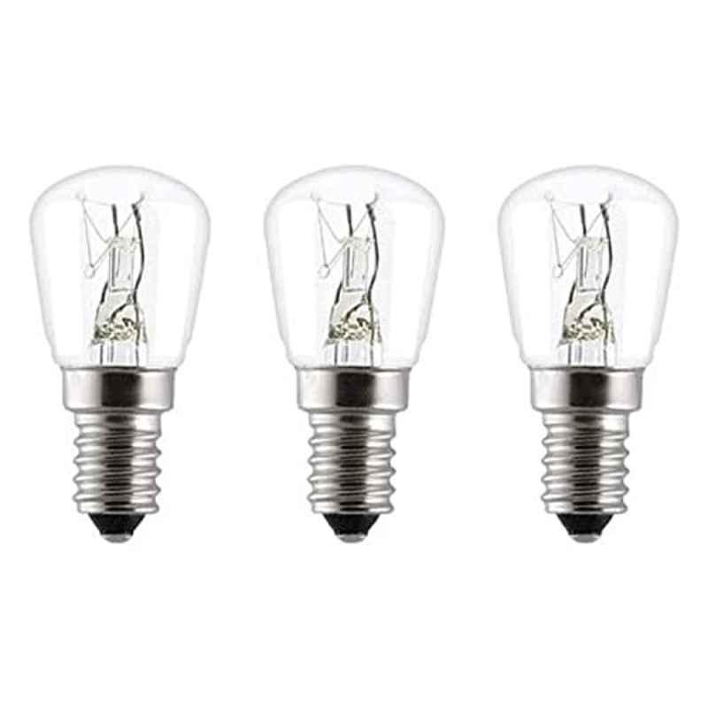 15W White E14 Light Bulb (Pack of 3)