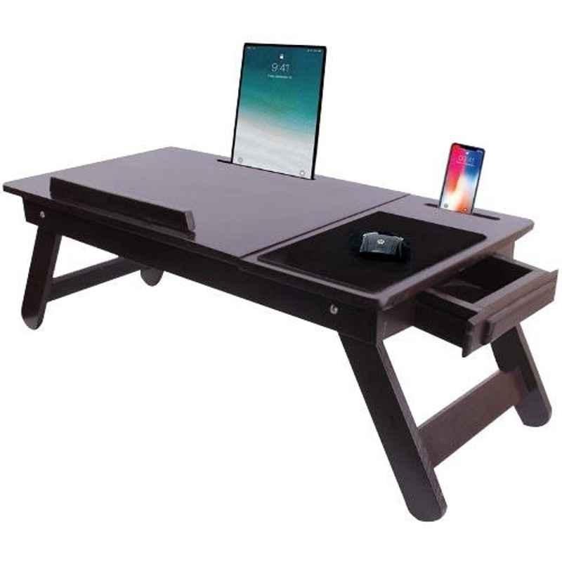 IBS Brown Pine Wood Foldable Multi Function Portable Table, WLT-8