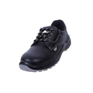 Coffer Safety CS-1045 Leather Steel Toe Black Work Safety Shoes, Size: 7