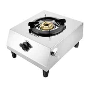 Sunflame Single Burner Stainless Steel Burner Gas Stove Manual Ignition  Silver