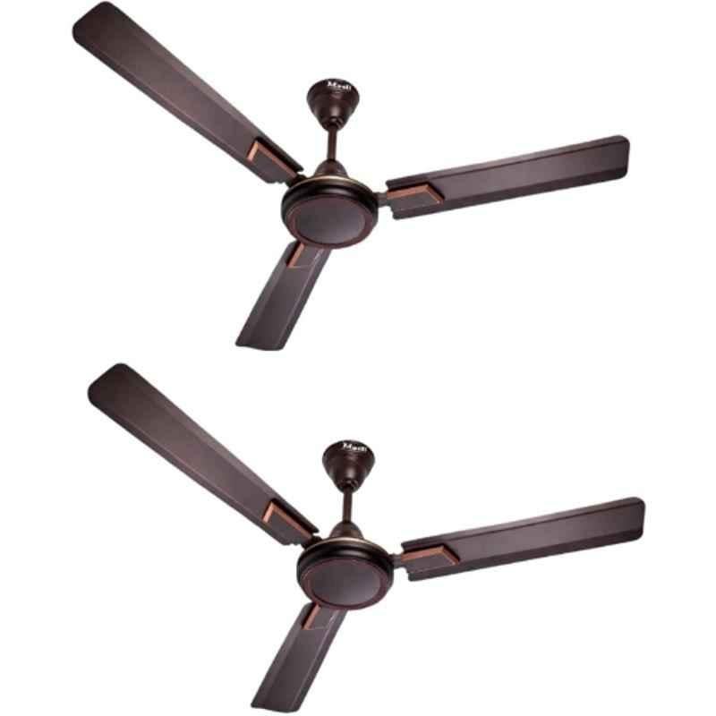 Modi Advance Deco 50W 405rpm Copper Winding Smoke Brown Ceiling Fan with 2 Years Warranty, Sweep: 1200 mm (Pack of 2)