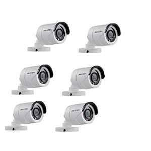 Hikvision 2MP Full Hd Camera Combo Kit, DS-2CE1AD0T-IRP/ECO, (Pack of 7)