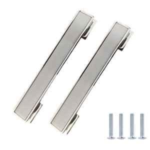 Atom O-110 10 inch Chrome Plated Silver Satin Finish Zinc Pull Handle (Pack of 2)