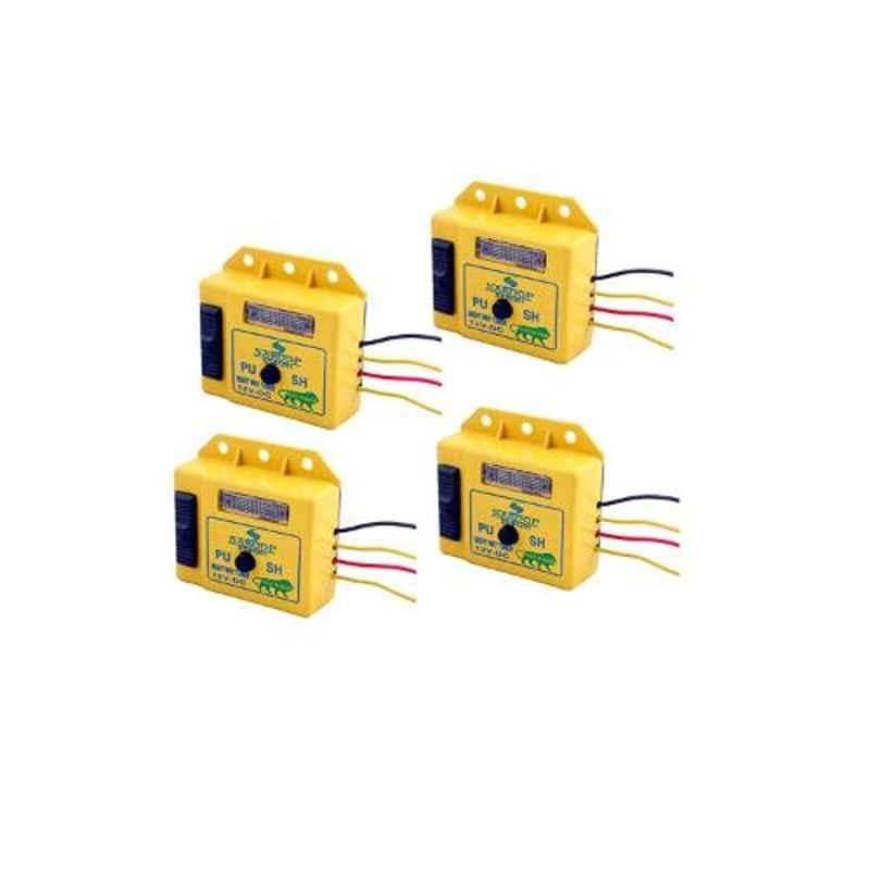 Saroop 81201-4 12V 8 Way Yellow Plastic Horn Tuner, ST81201-4 (Pack of 4)