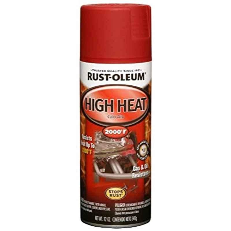 Rust-Oleum 340g High Heat 2000 Deg Flat Red Spray Paint, 248908
