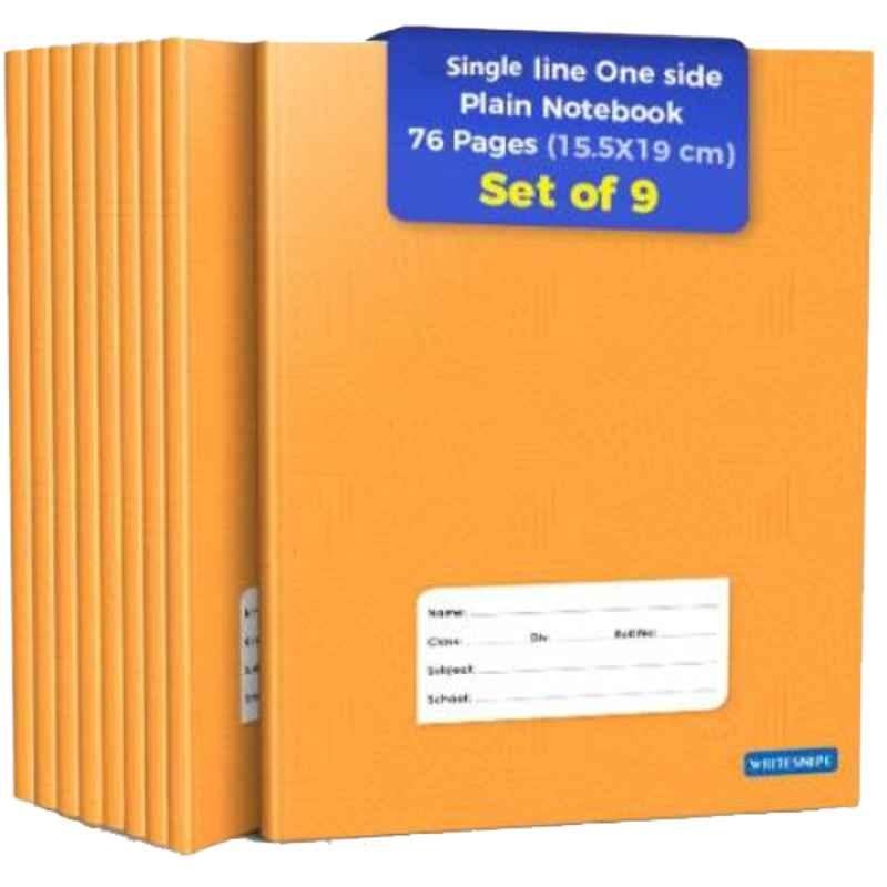 Target Publications Regular 76 Pages Brown Single Line Interleaf Notebook (Pack of 9)