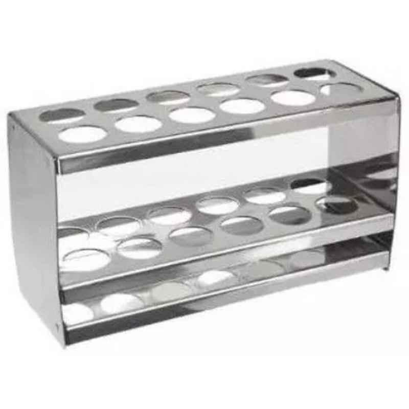Rasayan 45 mm Aluminum Sheet Double Tier Test Tube Rack with 18 Slots (Pack of 5)