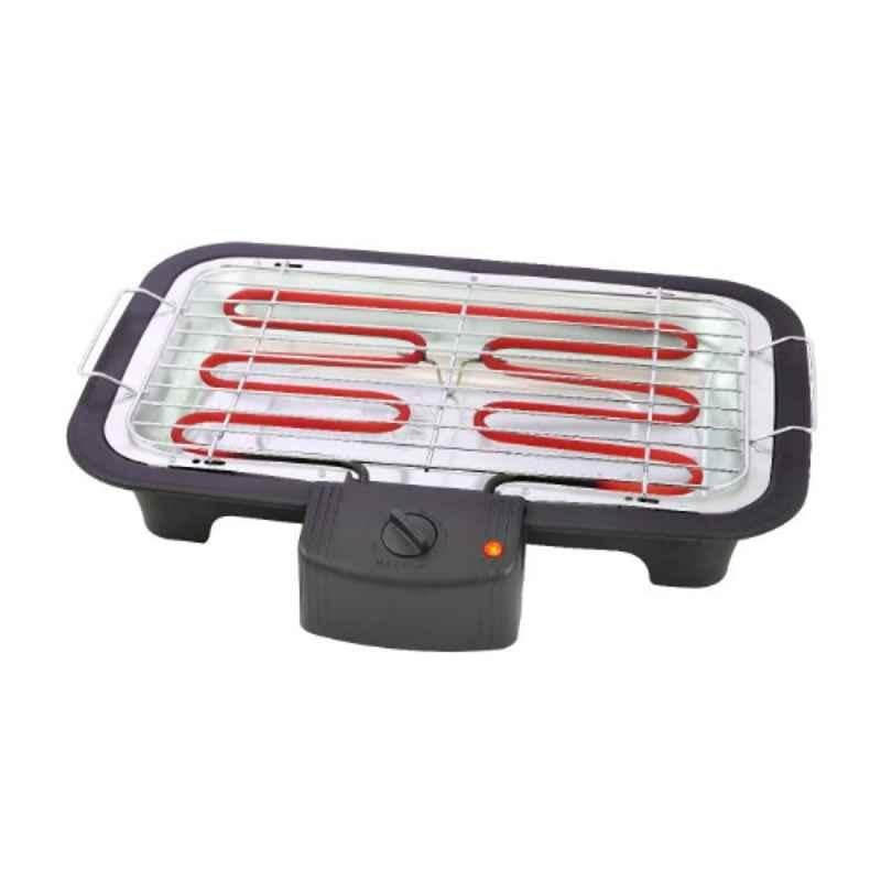 Geepas 2000W 37x21cm Chrome Electric Barbeque Grill, GBG9898