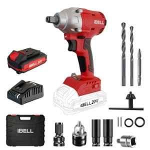 iBELL One Power 20V Brushless Cordless Impact Wrench with 2Ah Battery & Charger, BW20-32