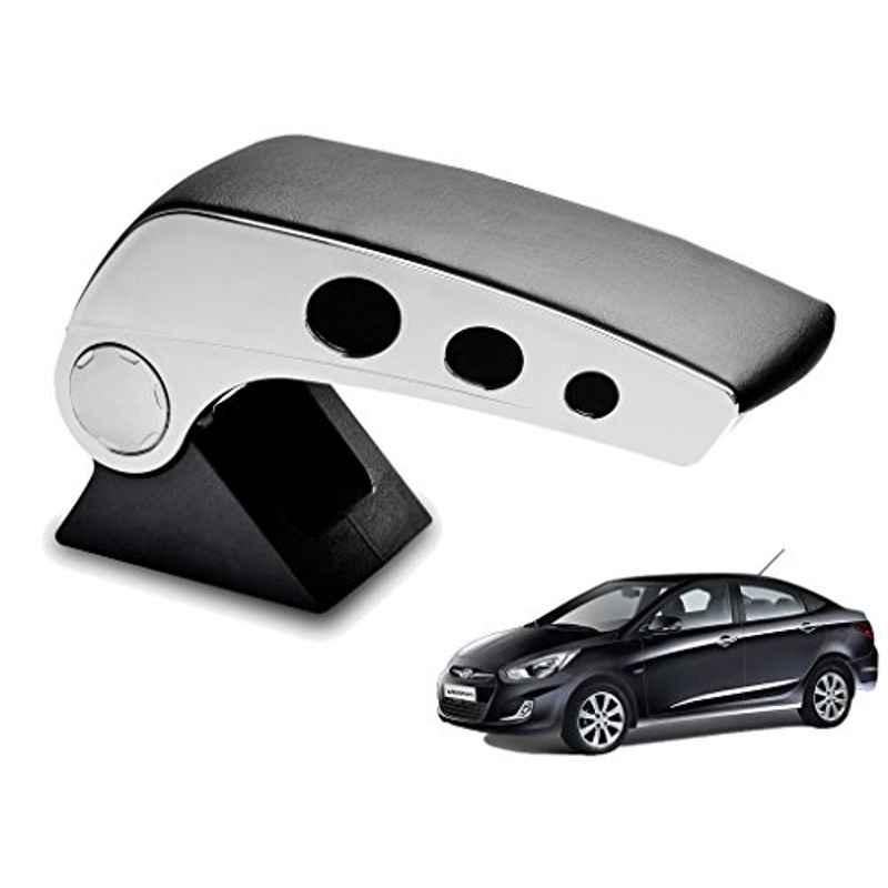Kozdiko Black Chrome Finish Car Armrest for Hyundai Verna Fluidic