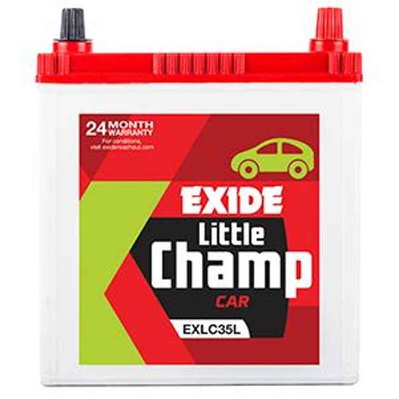 Exide Little Champ 12V 35Ah Left Layout Battery, EXLC35L