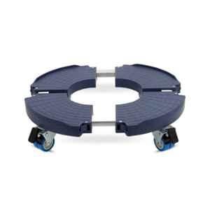 Corvids 150kg Stainless Steel Grey Round Washer Stand with Adjustable Platform, CPWS-RO-GR