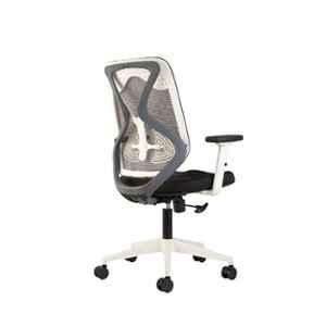 CELLBELL Capree Mesh Medium Back Grey & White Ergonomic Chair, CBHKFOC1240