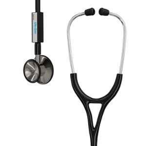 Lifeline Cardio Stainless Steel Black Single Side Diaphragm Chest Piece Stethoscope with 2 Way Tube, STH003-BL