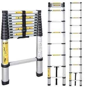 Buy Corvids 20 Feet Portable & Compact Aluminium Telescopic Ladder