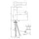 Jaquar Fonte 95mm Chrome Single Lever Basin Mixer with Popup Waste, FON-CHR-40052B