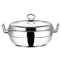 Vinod Deluxe 26cm Induction Friendly Multi Kadhai, SSMUKDDX (Pack of 5)