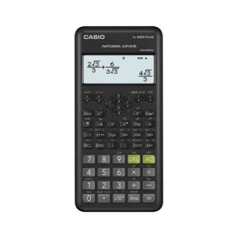 Casio FX-82MS-2-R 13.8x77x161.5mm Plastic Black 2nd Edition Scientific Calculator