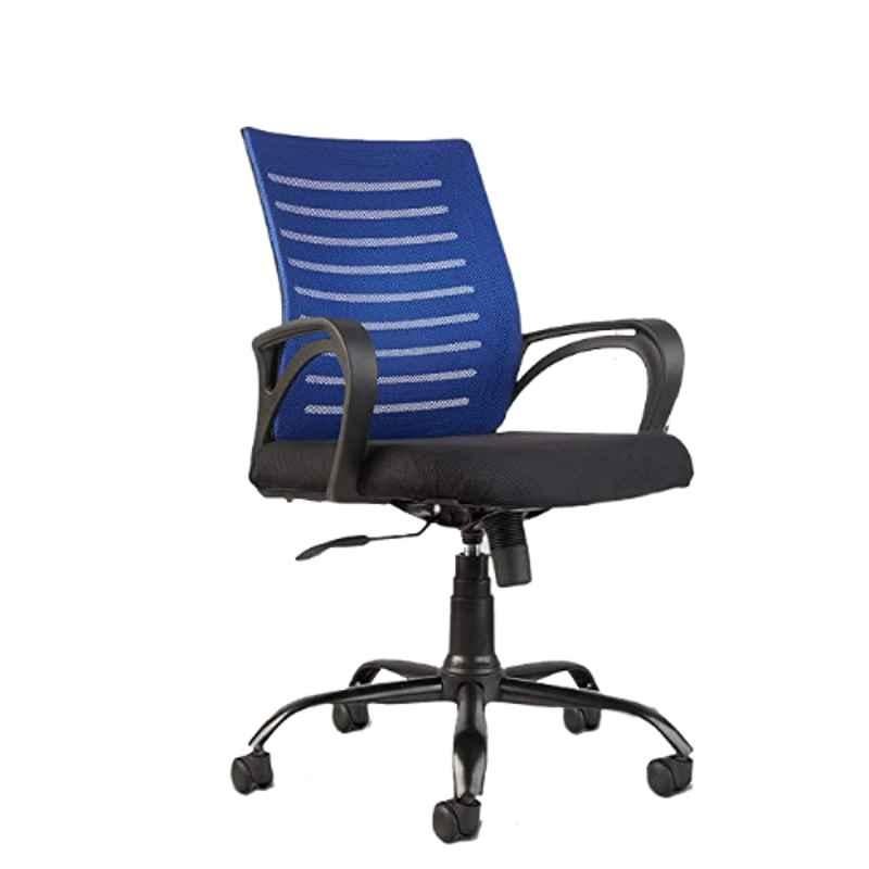 CELLBELL Desire C104 Fabric Medium Back Blue Ergonomic Chair, CBHKFOC1238