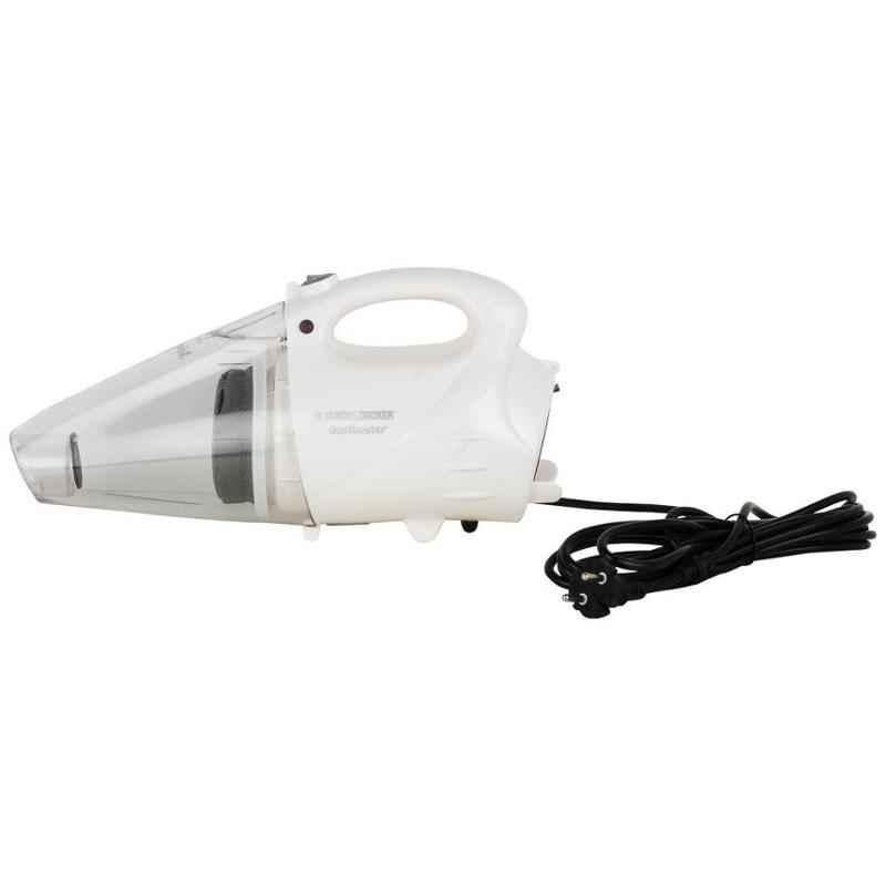 Black+Decker 800W 1.9kg White Handheld Vacuum Cleaner, VH-801