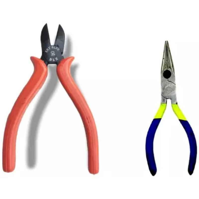 Sky Blue 2 Pcs 7.8 inch Diagonal Plier Combo, SBE_PLIER_COMBO_MOD_00855
