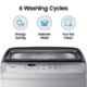 Samsung WA65A4002GS/TL 6.5kg Imperial Silver Fully Automatic Top Load Washing Machine with Diamond Drum